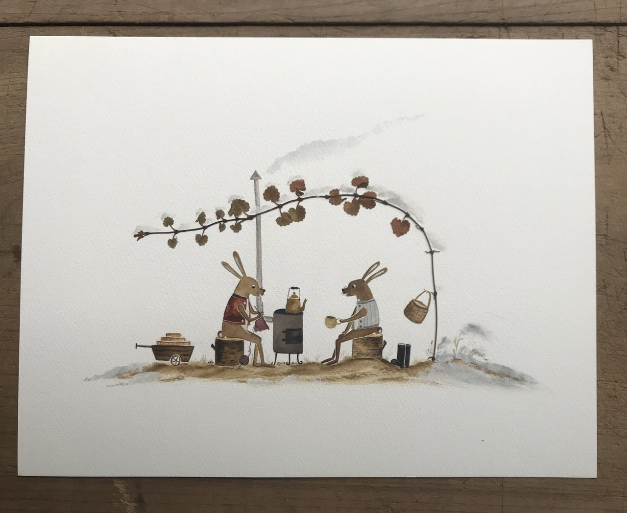 Unique friendship - pressed plant collage