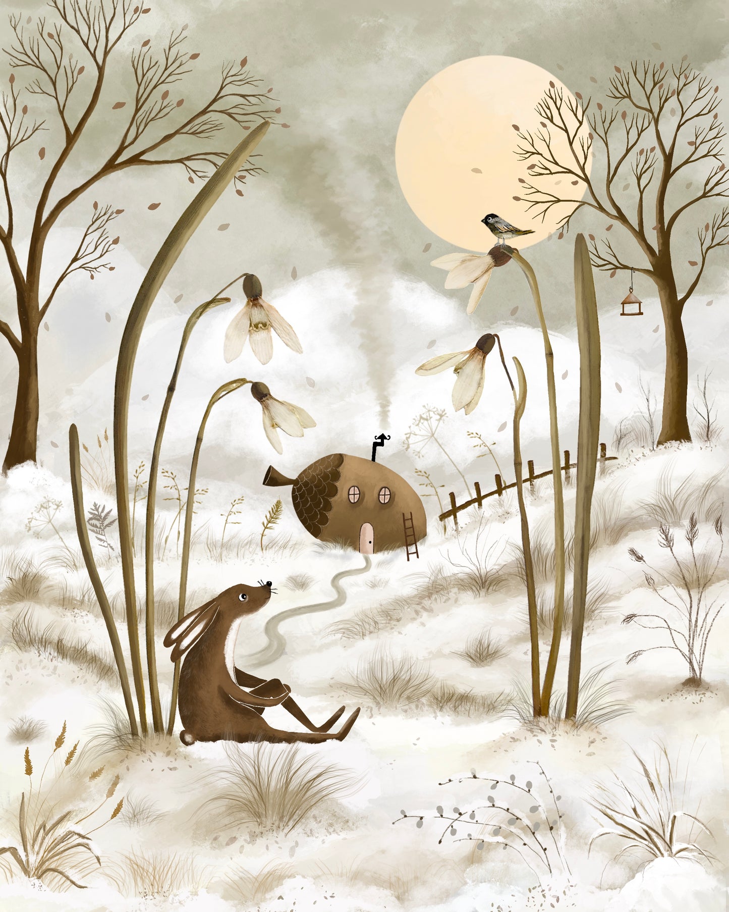 Winter in my mind, spring in my heart - fine art print