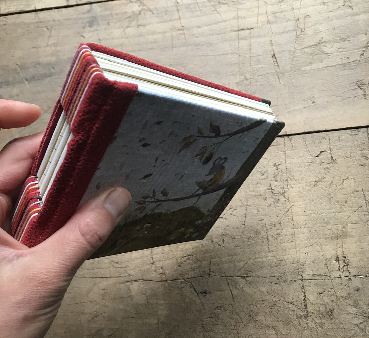 Autumn view- handmade journal / notebook