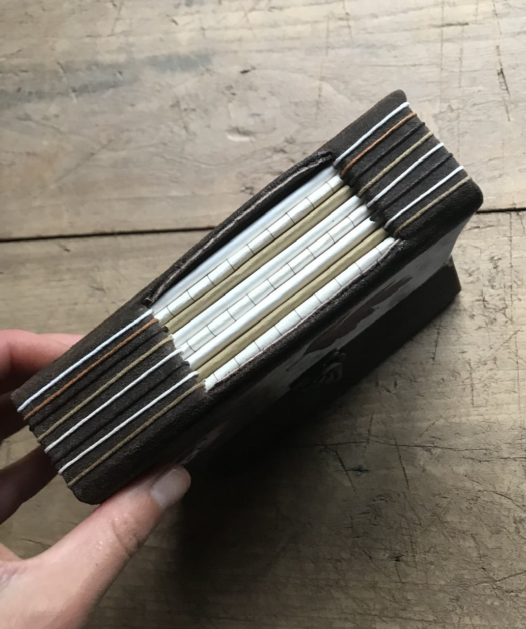 Kettle on, feet up - handmade journal / notebook