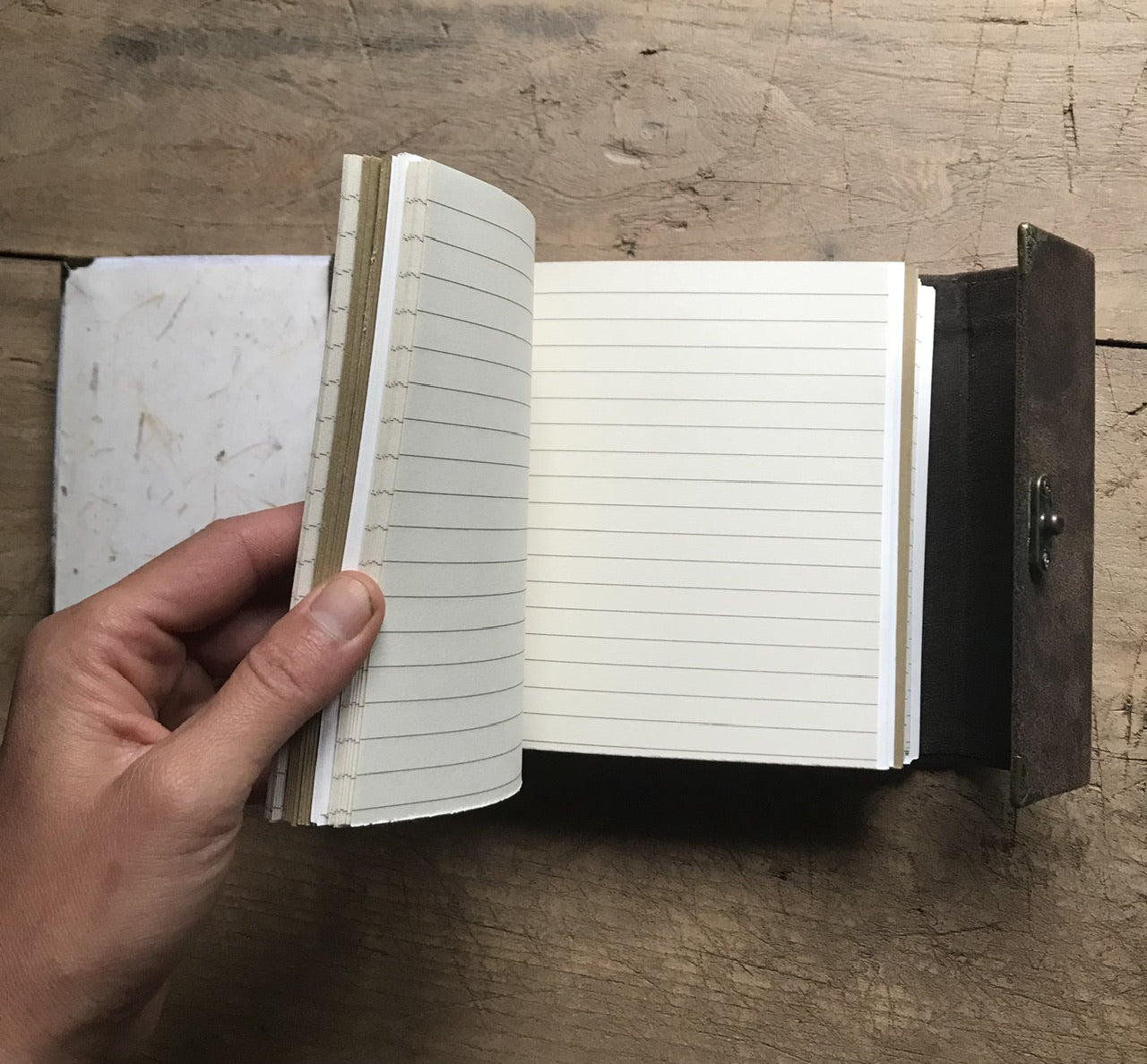 Kettle on, feet up - handmade journal / notebook
