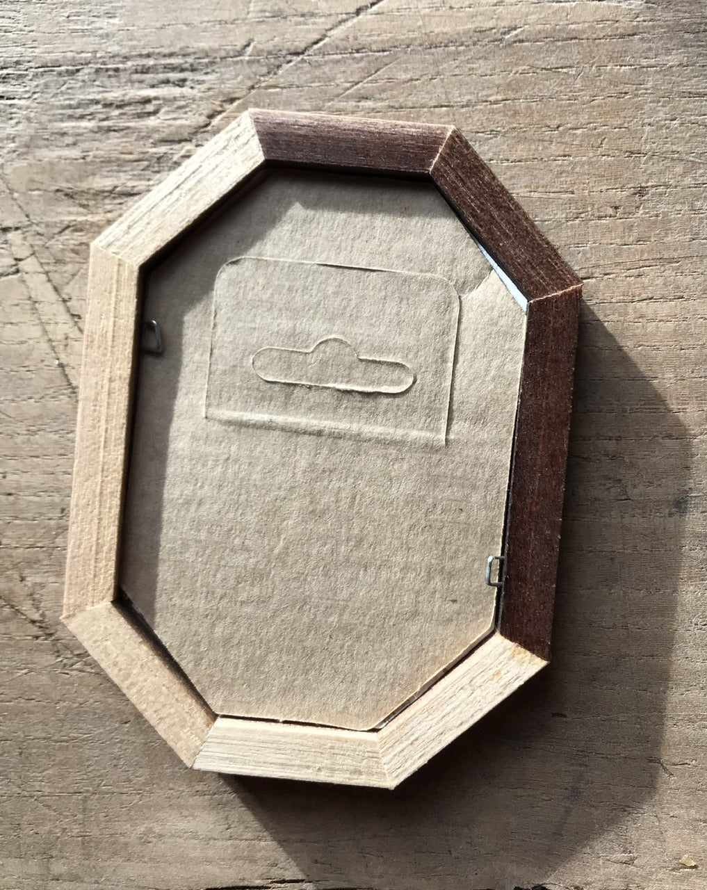 Tiny home - original painting in wooden frame