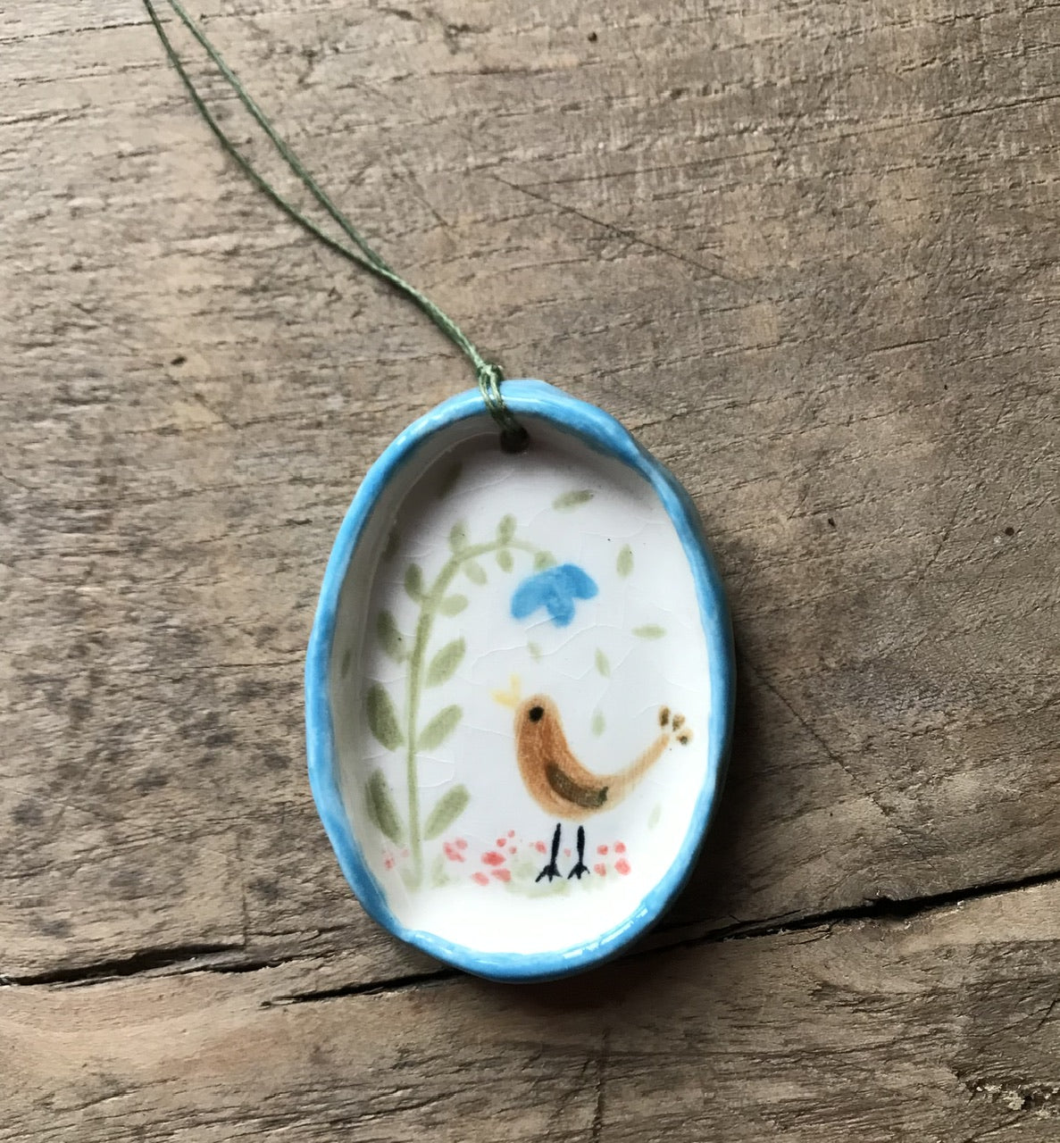 Hanging little decorations- porcelain / flat - variations
