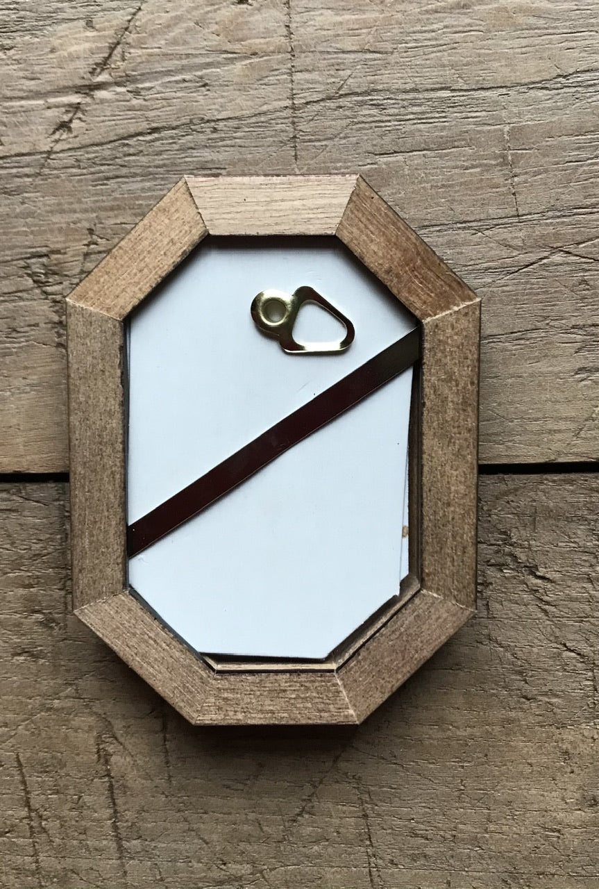 Cleaning  - original painting in wooden frame