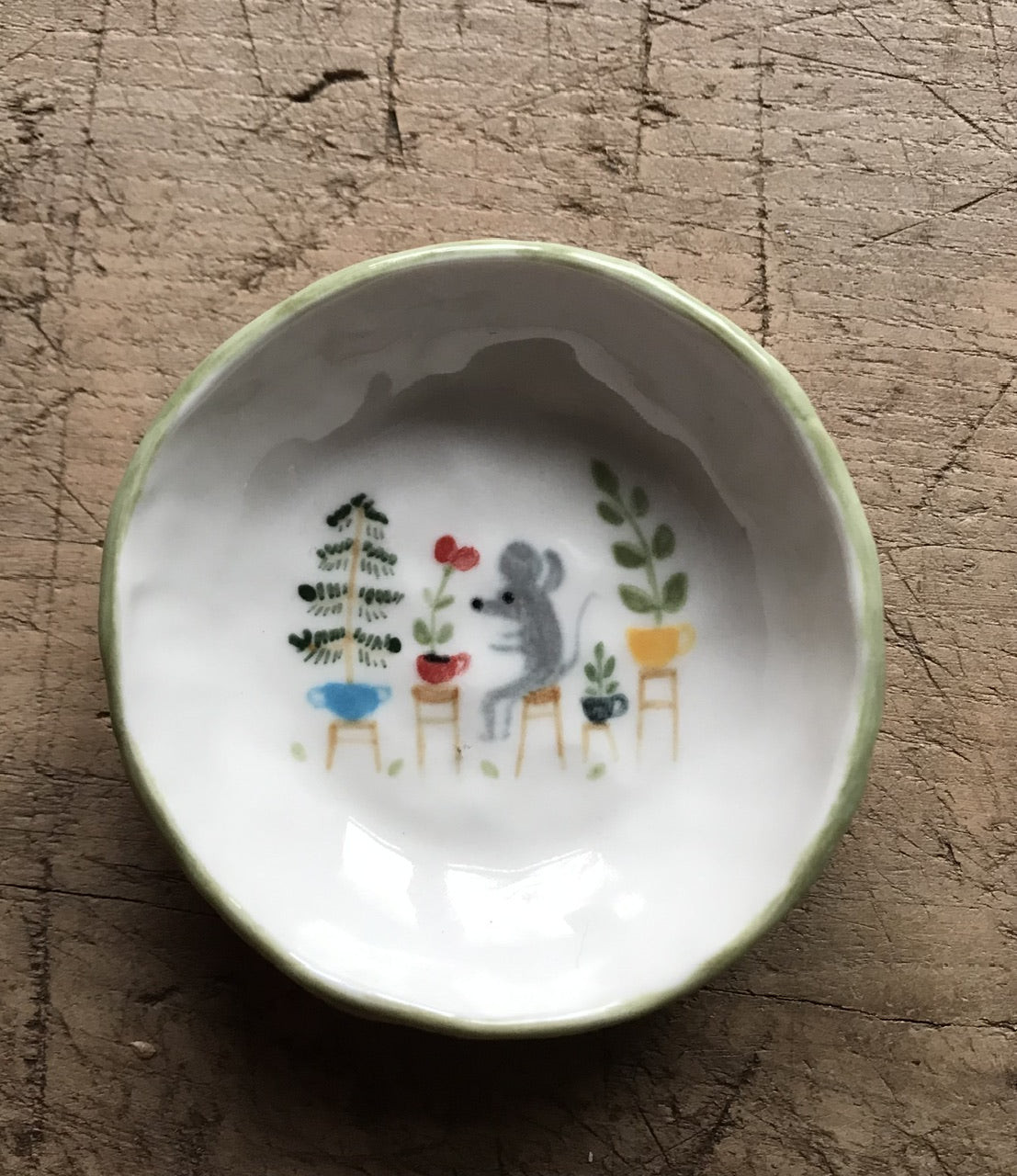 Plantlover - porcelain tray/plate for tiny things