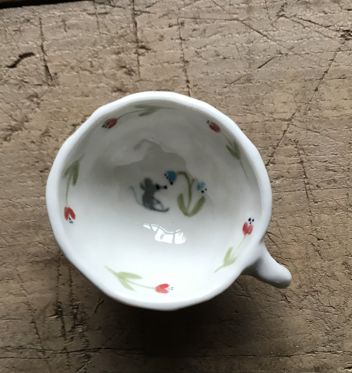 Mouse porcelain  - tiny cup