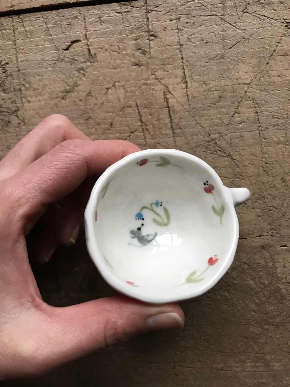 Mouse porcelain  - tiny cup