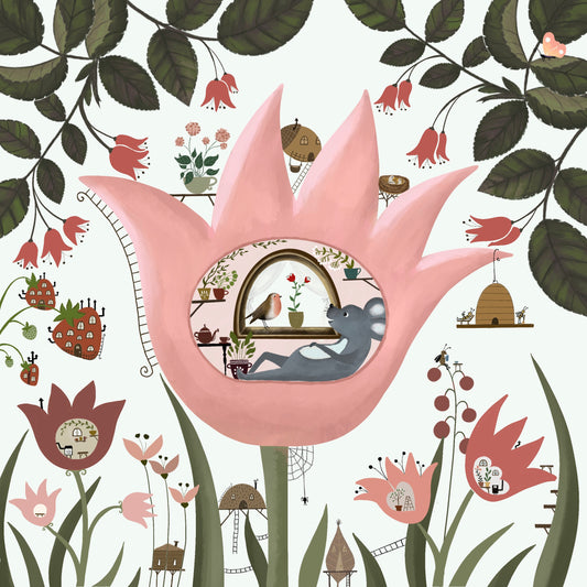 Flower homes - fine art print