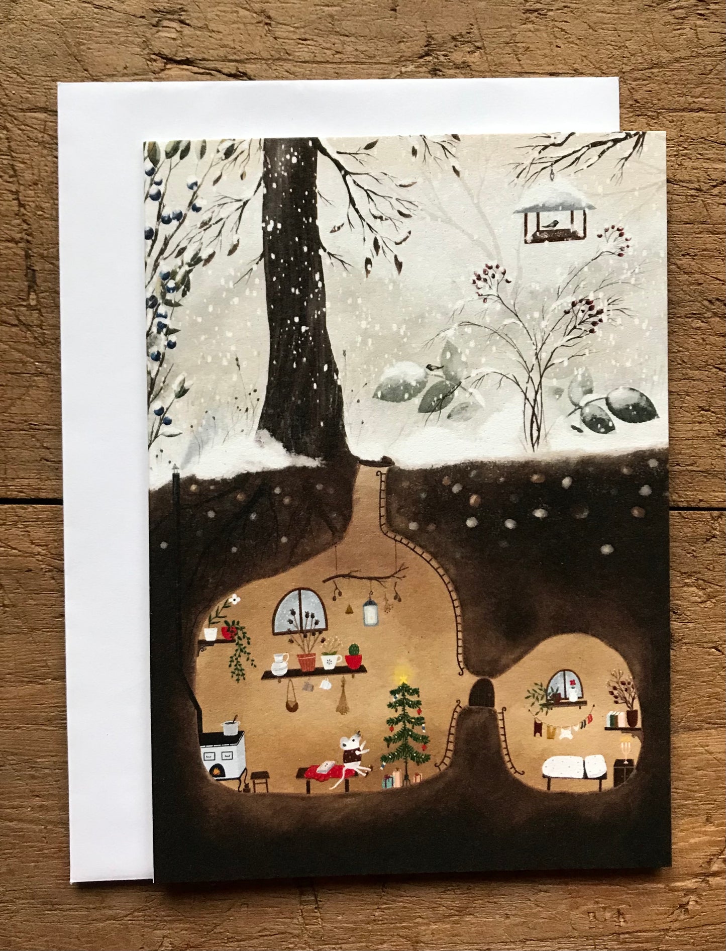 Christmas night - eco friendly card