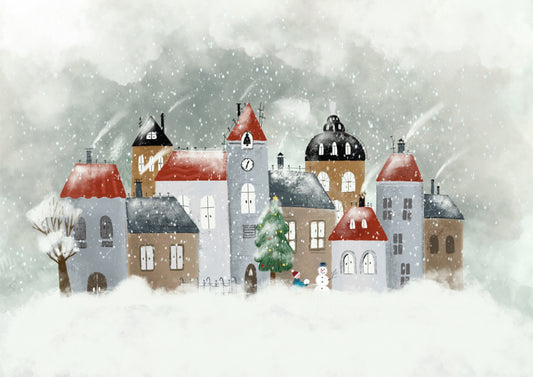 Christmas town - fine art print