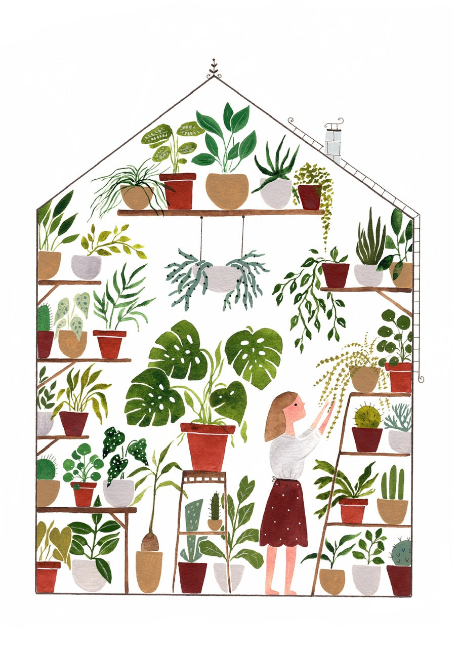 Greenhouse girl - fine art print