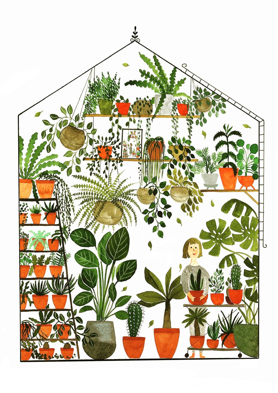 Greenhouse girl - fine art print