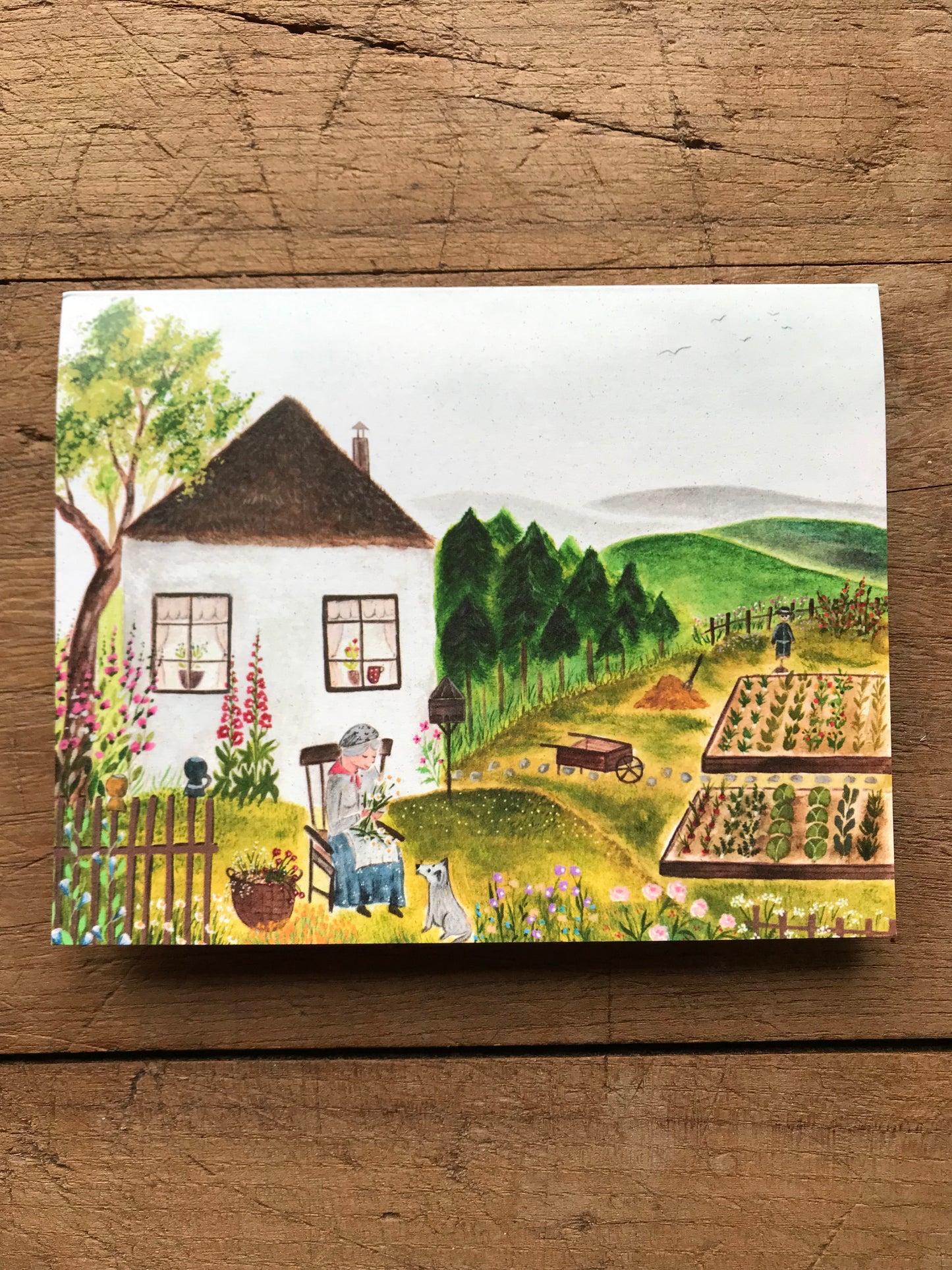 Summer day with grandma  - eco friendly card