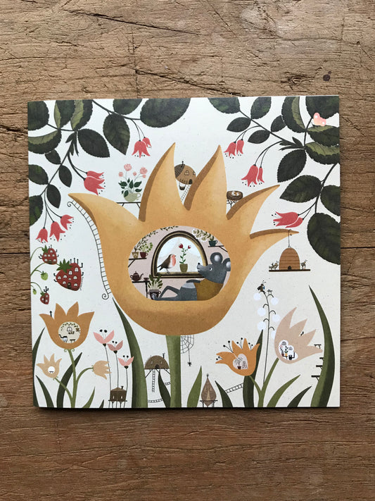 Flower homes  - eco friendly card