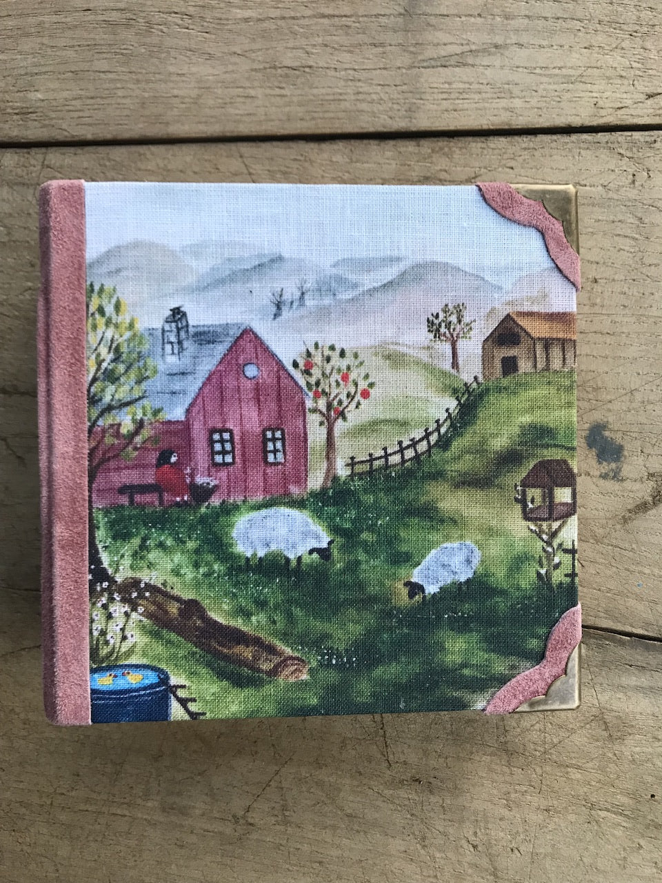 Grandmas cottage - handmade journal / notebook