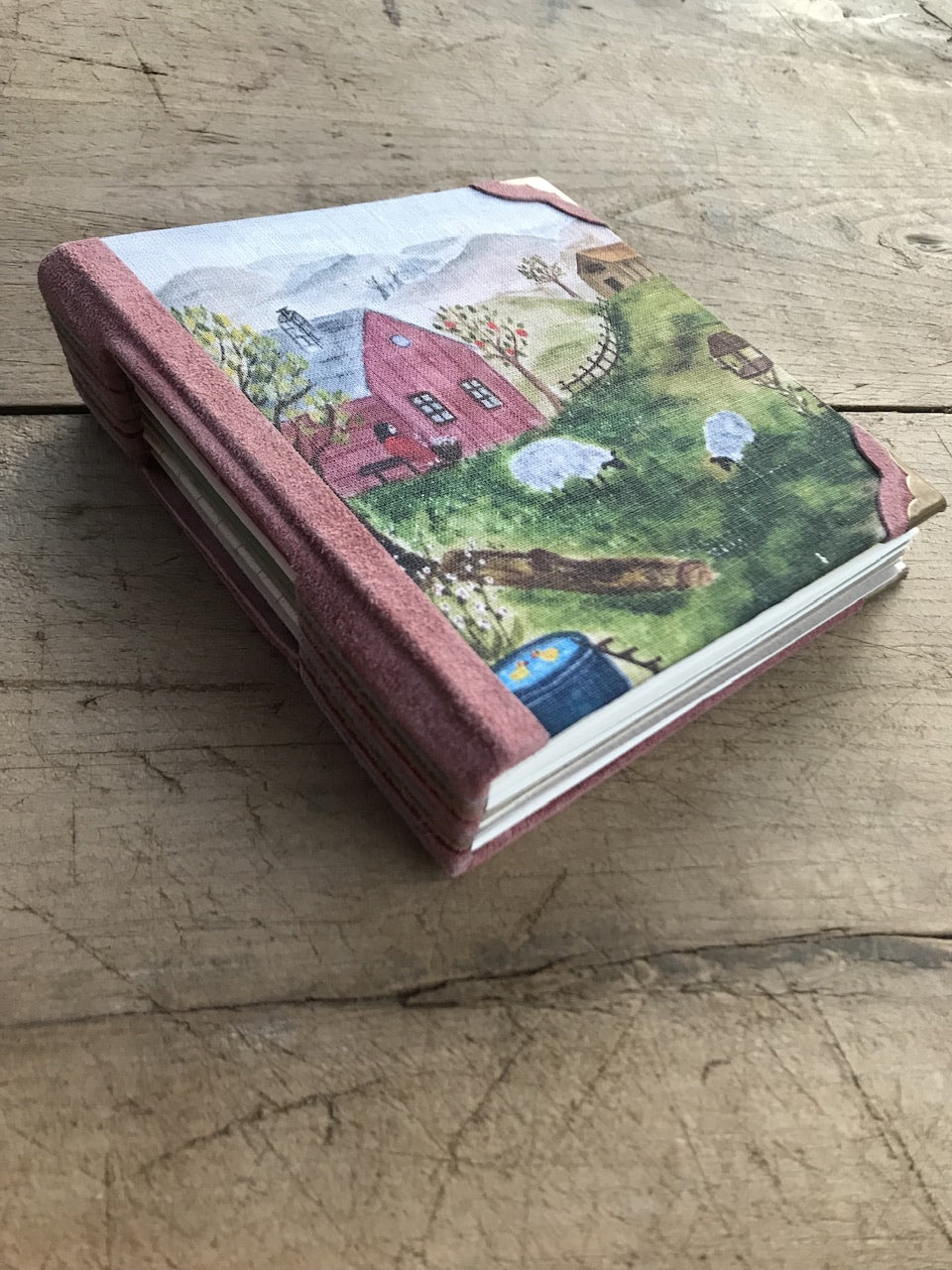 Grandmas cottage - handmade journal / notebook