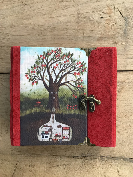 Cherry season  - handmade journal / notebook