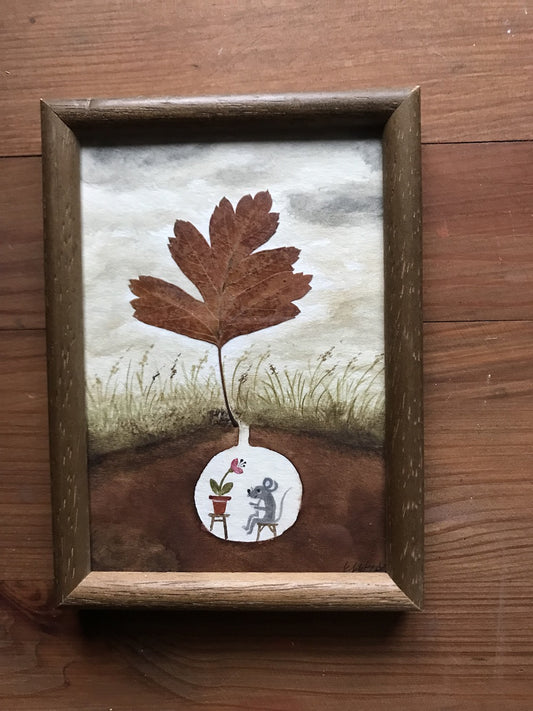 Magic moments - original painting in wooden frame