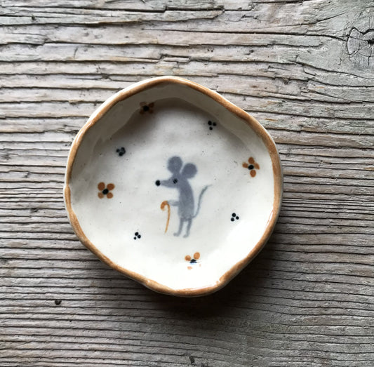 Grandpa mouse - Tiny tray/plate for tiny things