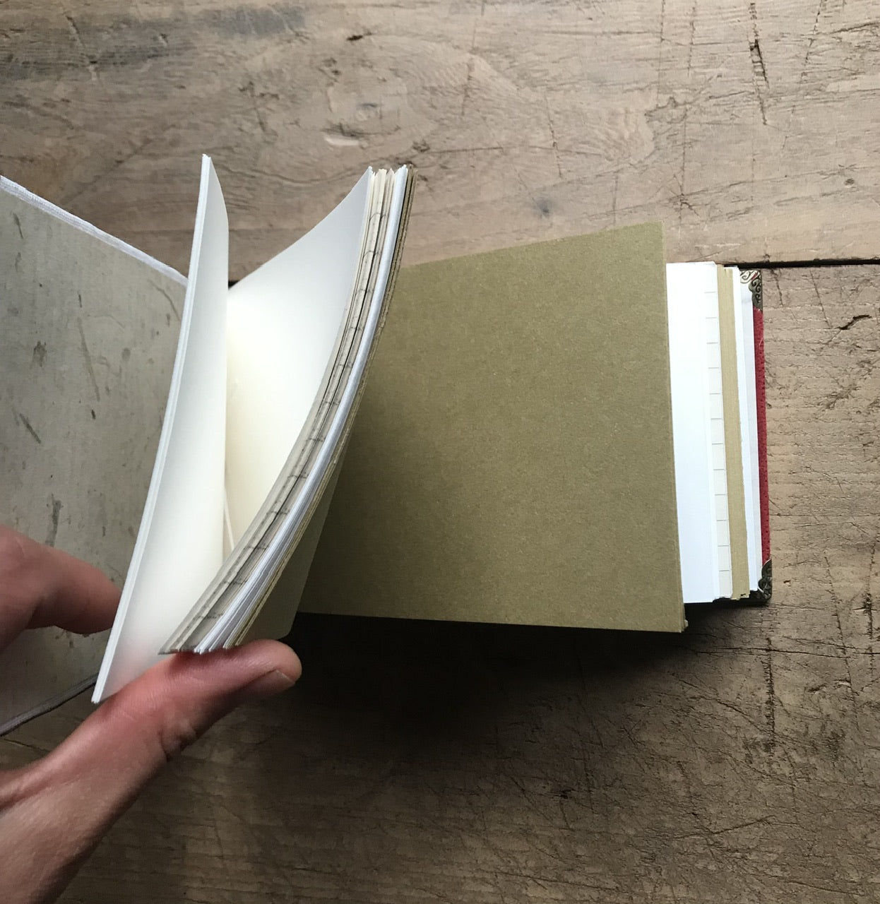 Autumn view- handmade journal / notebook