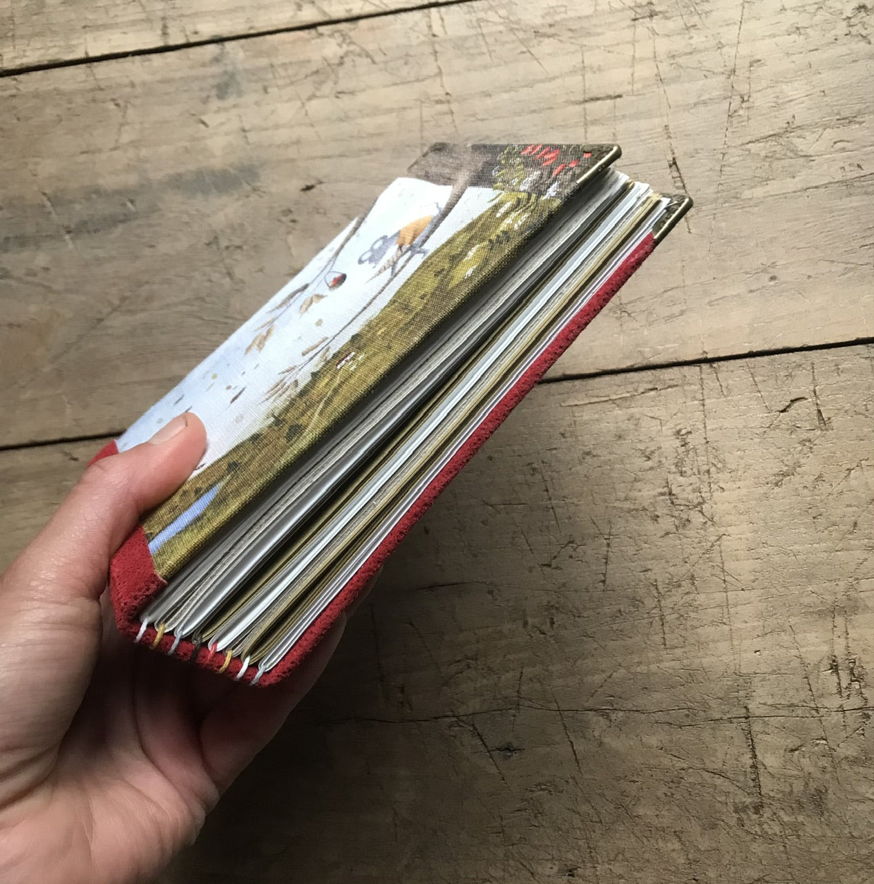 Autumn view- handmade journal / notebook