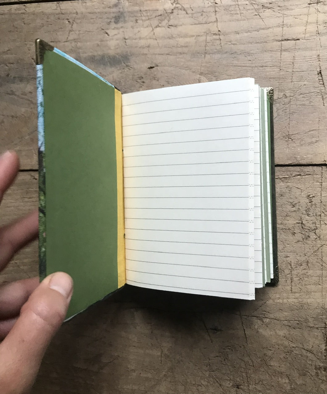 Spring cottage - handmade journal / notebook