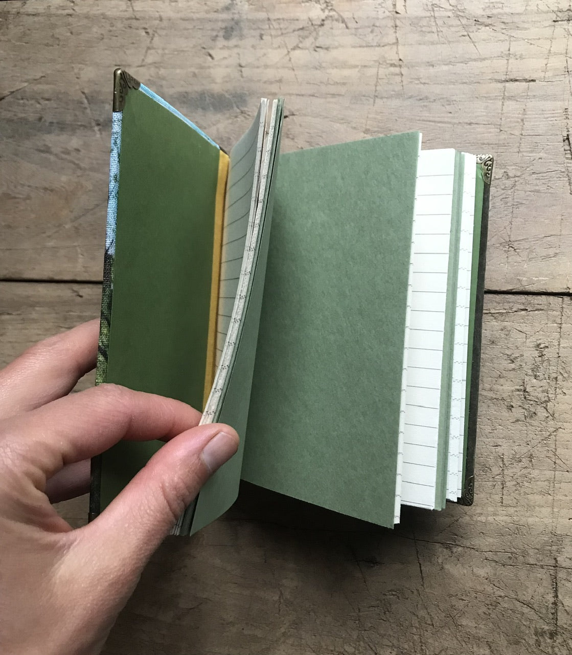 Spring cottage - handmade journal / notebook