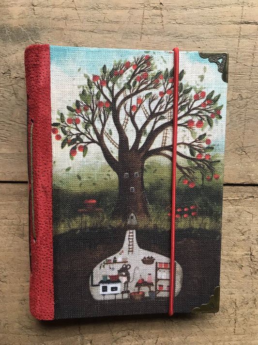 Cherry season - handmade journal / notebook