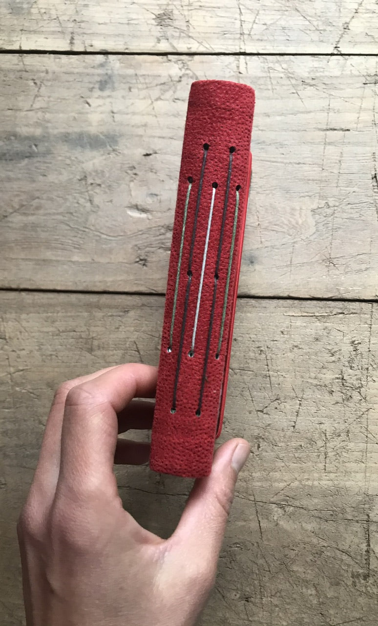 Cherry season - handmade journal / notebook