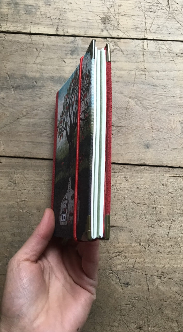 Cherry season - handmade journal / notebook