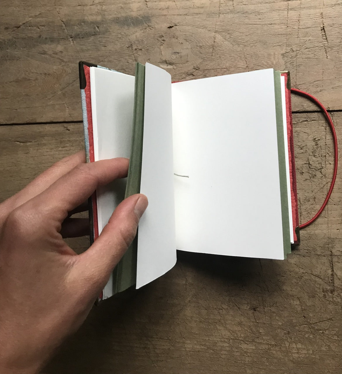 Cherry season - handmade journal / notebook