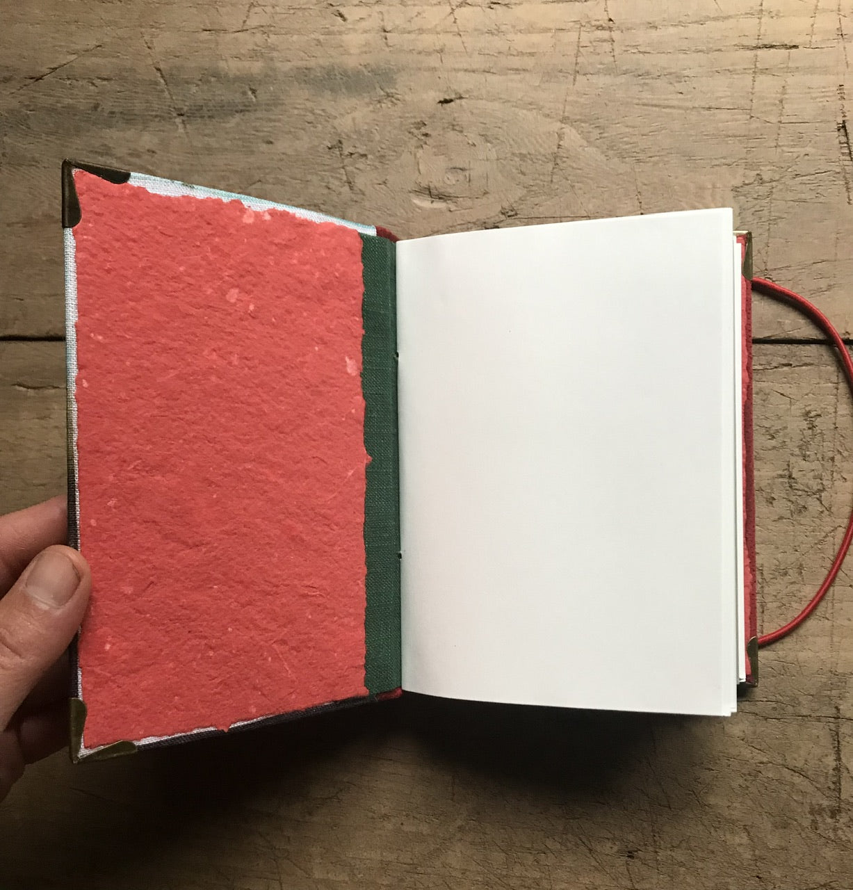 Cherry season - handmade journal / notebook