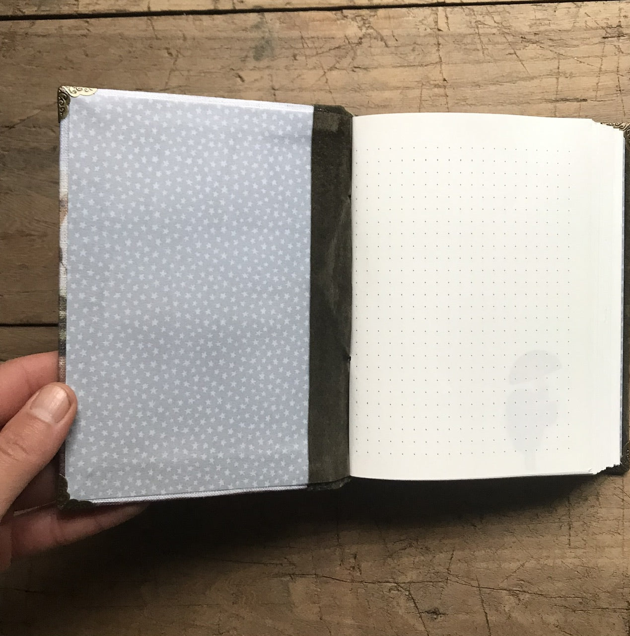 Storyteller girl - handmade journal / notebook