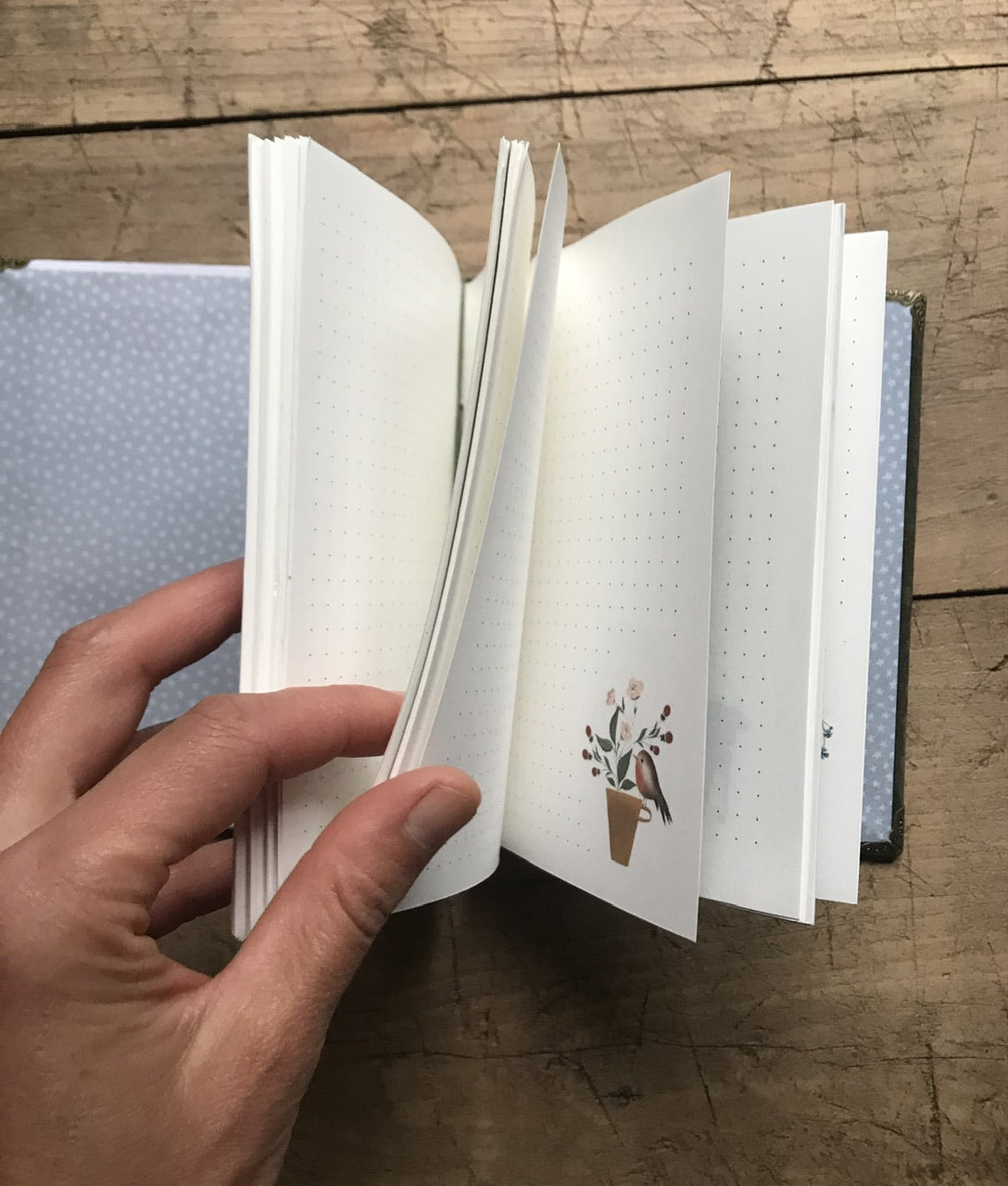 Storyteller girl - handmade journal / notebook