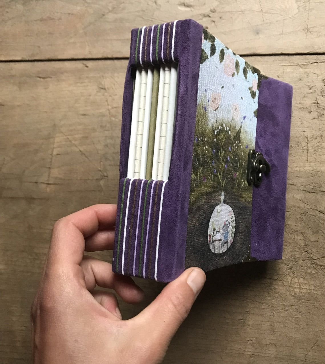 Birthday party - handmade journal / notebook