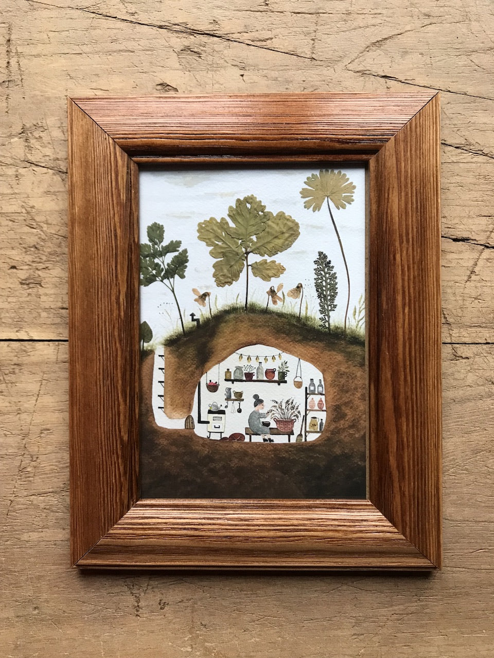 Herbal lady  - framed fine art print