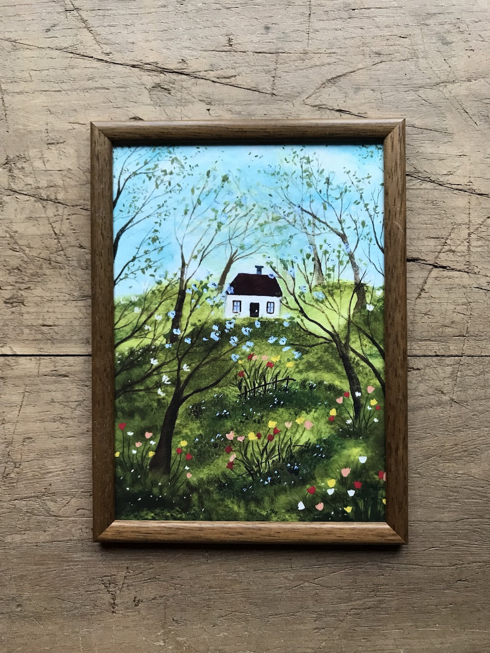Spring cottage - vintage farme / fine art print