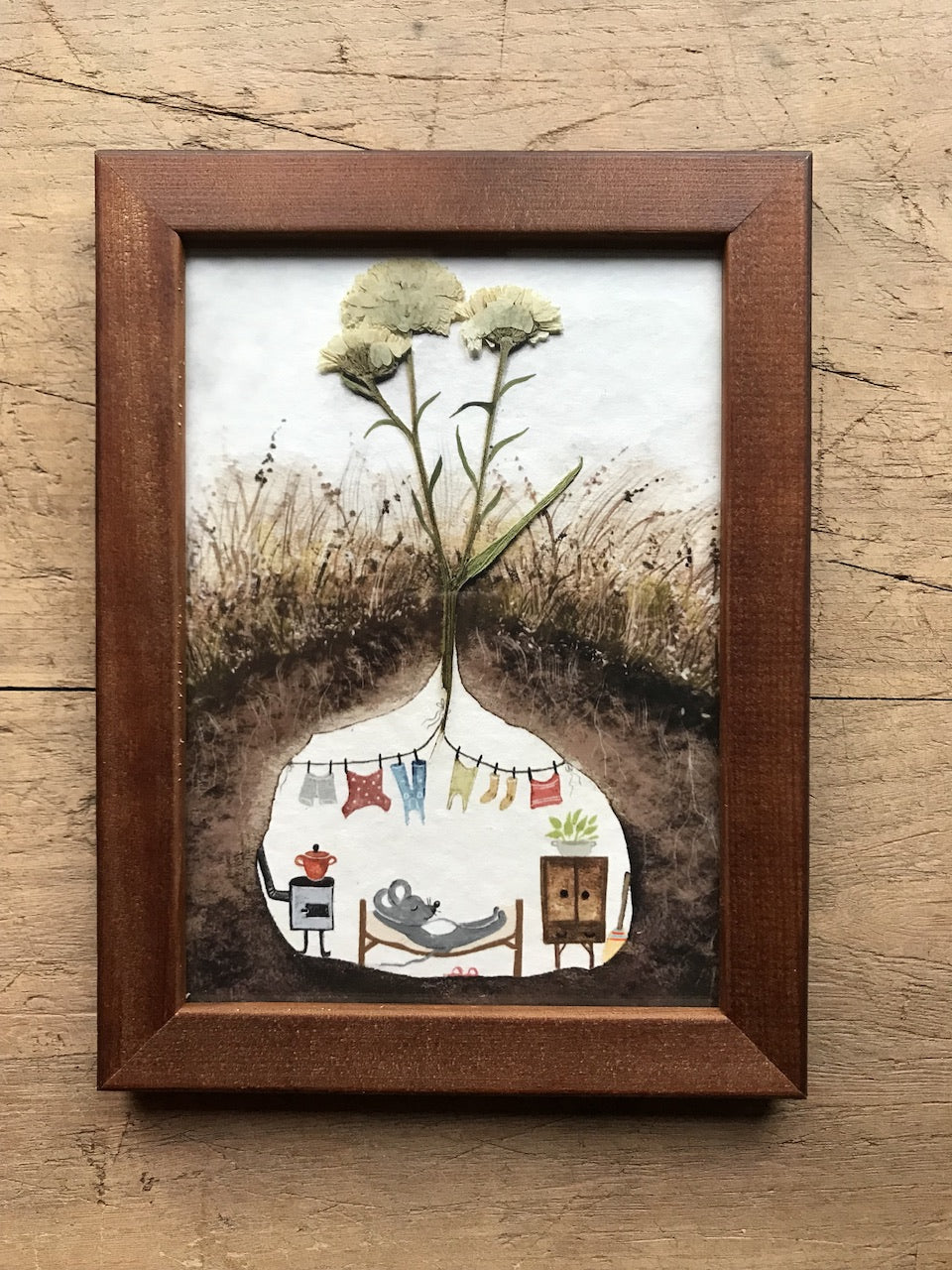 Laundry done - framed fine art print