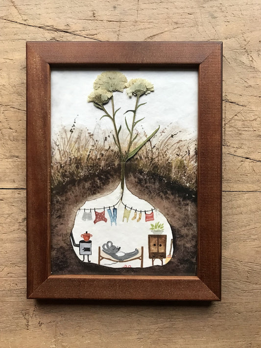 Laundry done - framed fine art print