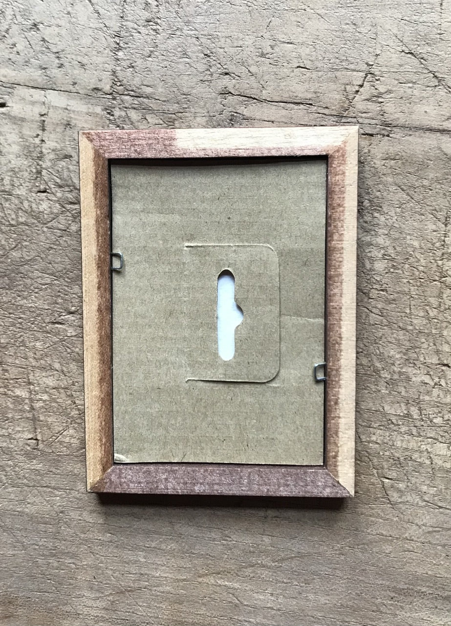 Apple tree - original painting in wooden frame