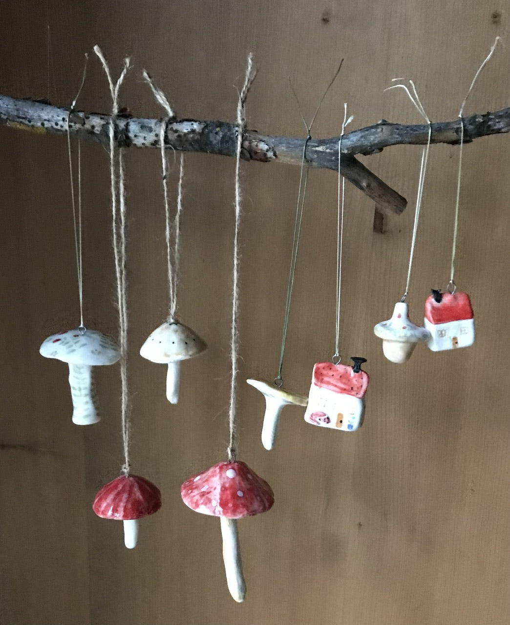 Hanging little decorations- porcelain / figures - variations